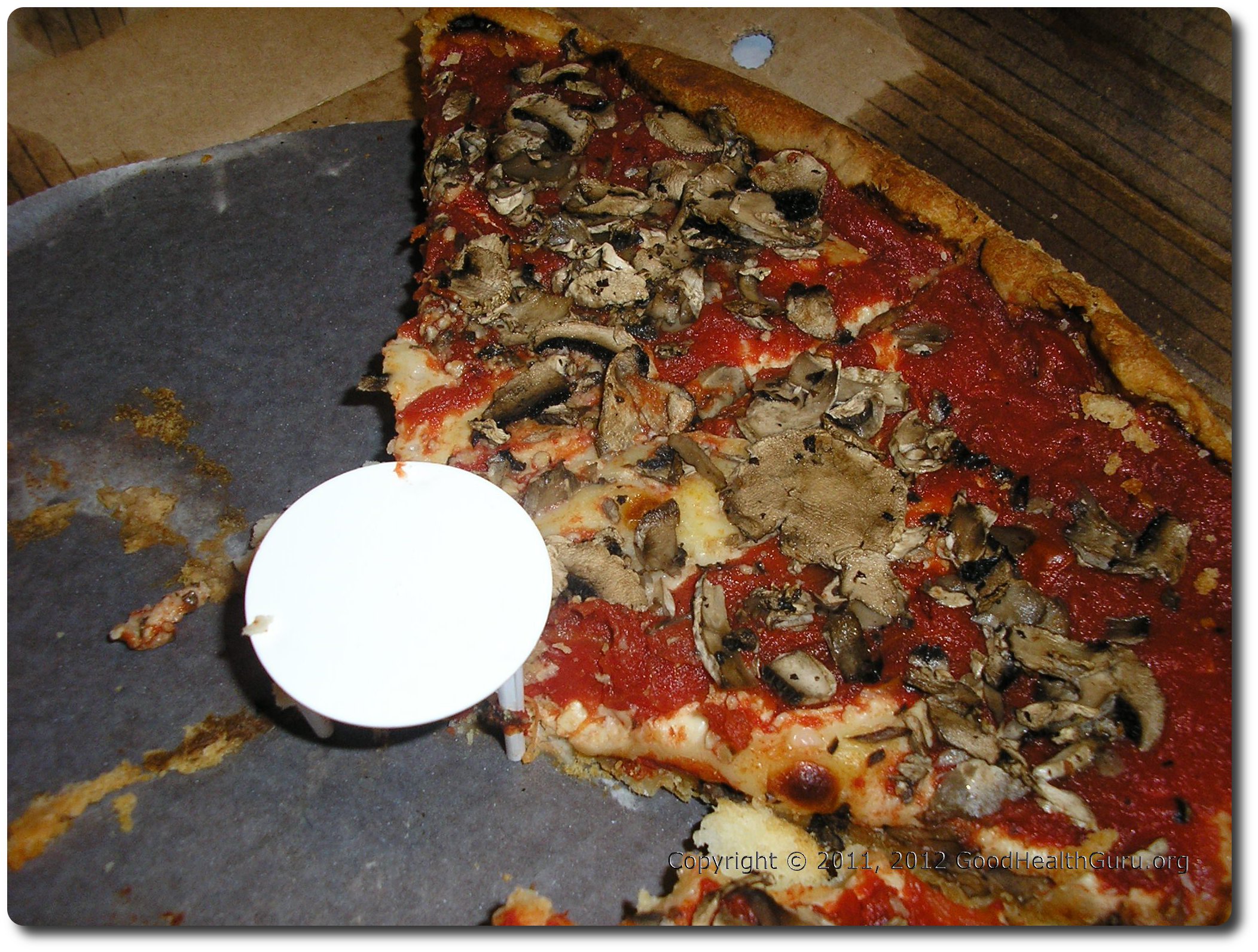 Image of Partially Eaten Pizza